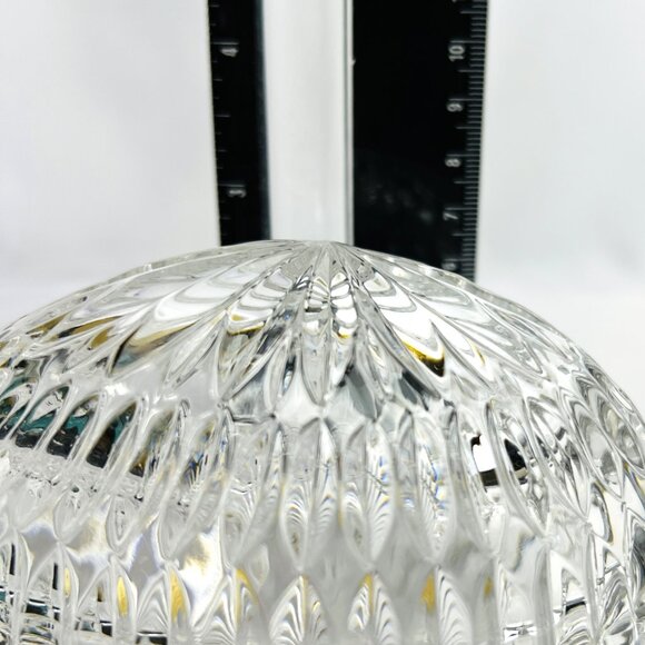 Crystal Vintage Lidded Egg Nachtmann Bleikristall in Box W Germany 5” long - Picture 10 of 11